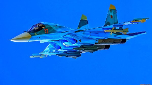 Военный самолет Су 34
