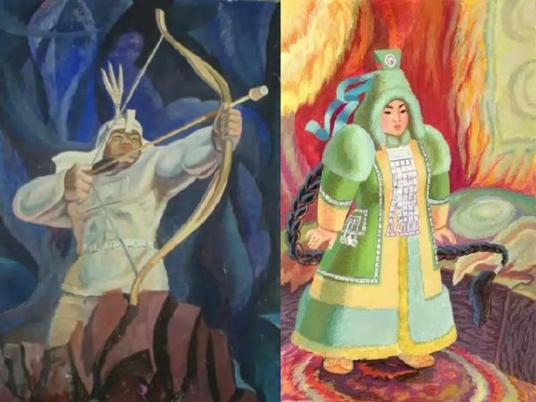 Рисунки детей на тему Олонхо