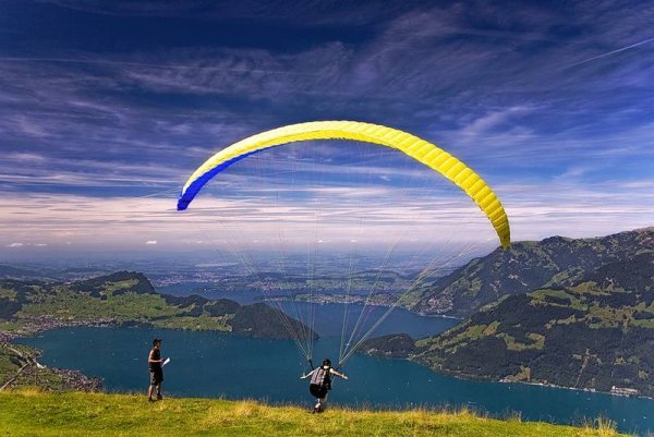 Полёт на пароплане