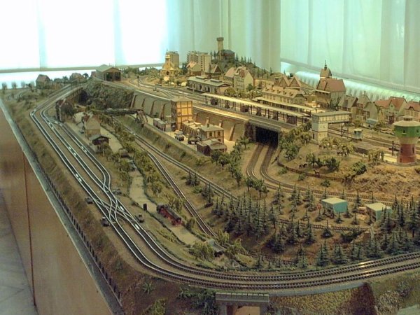Макет железной дороги в Лейпциге