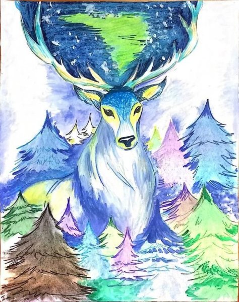 Природа Югры рисунки