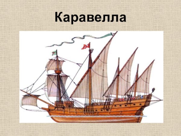 Парусник Каравелла средние века
