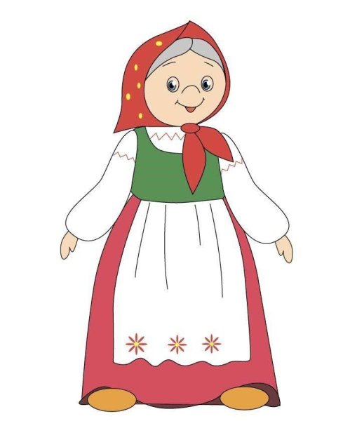 Старушка мультяшная