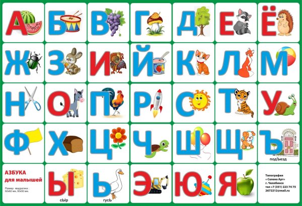 Алфавит русский для детей