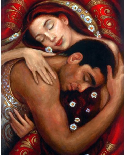 Алмазная мозаика Painting Diamond "в объятиях"