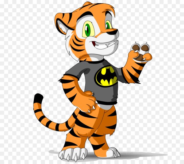 Мультяшного тигра