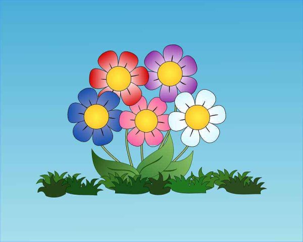 Цветочки красивые детские