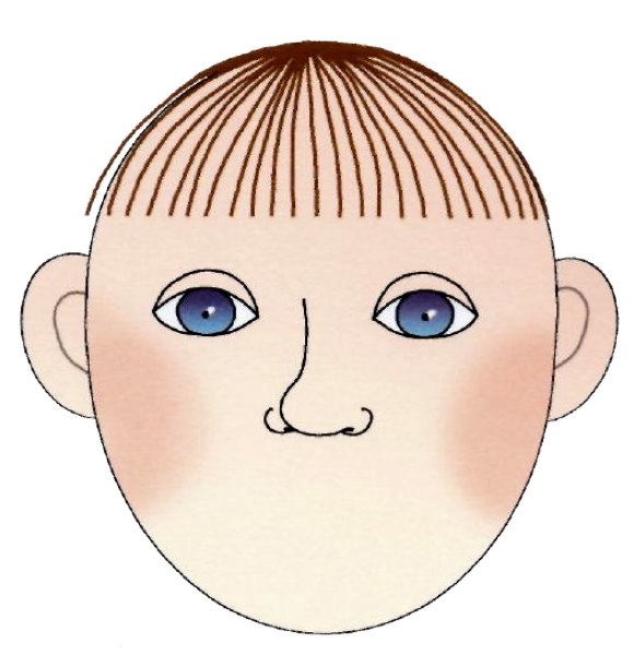 Мультяшное лицо мальчика