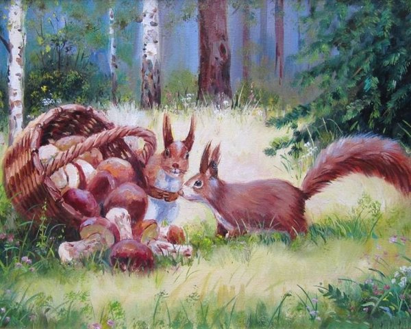 Картина Келейникова белки
