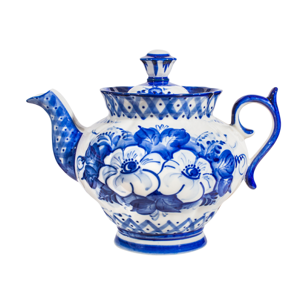 Гжельский фарфоровый завод чайник