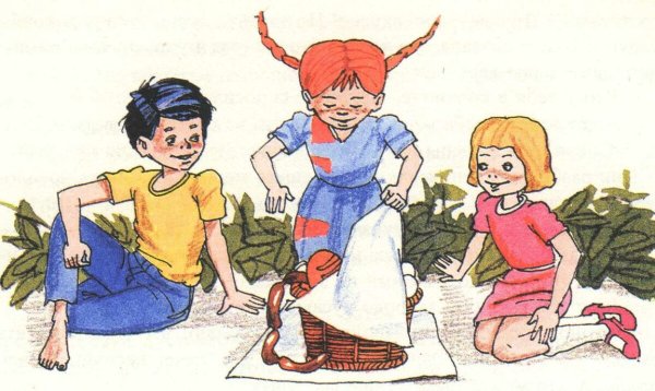 Пеппи длинный чулок ребенок