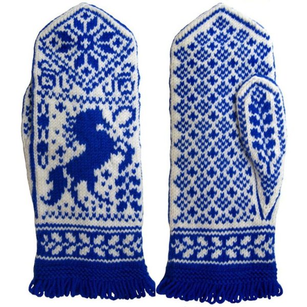 Жаккард зимняя Радуга