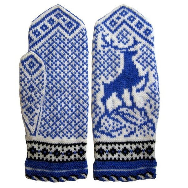 Варежки с орнаментом