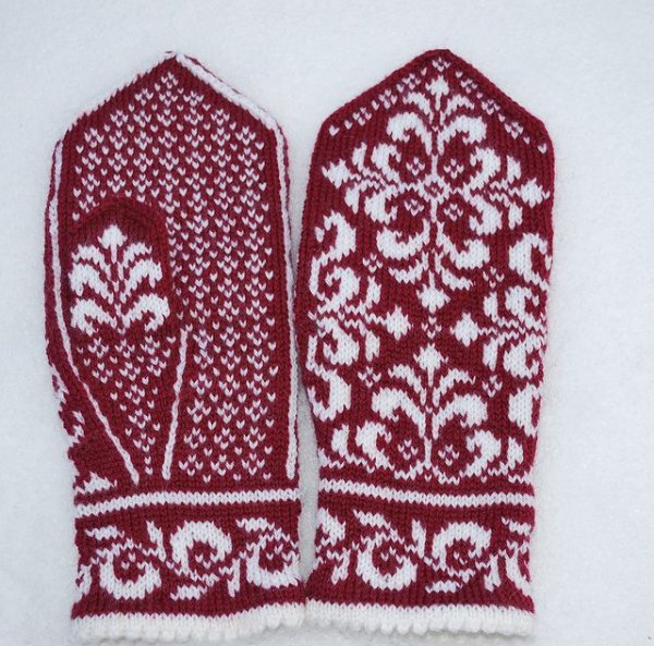 Рукавицы жаккард