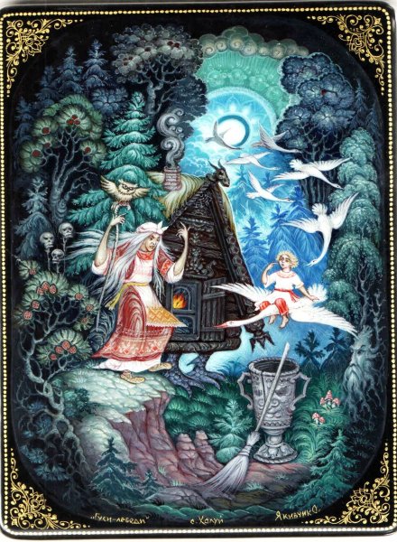 Гуси лебеди Палех