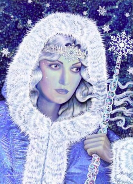 Портрет девушки зима