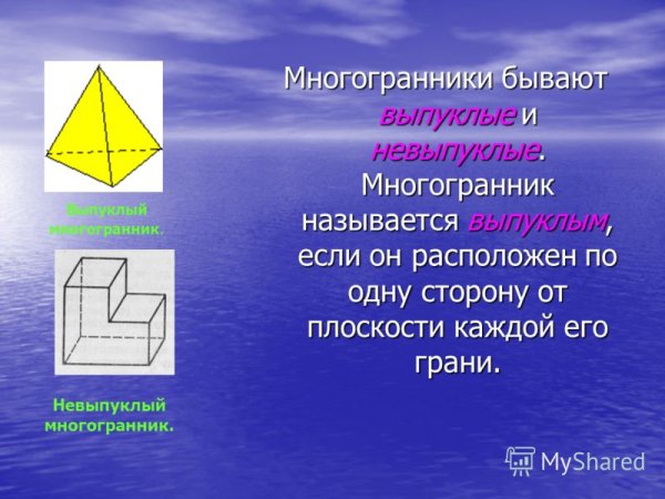 Многогранники правильные многогранники