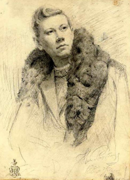 Мужичок из робких, Репин, 1877