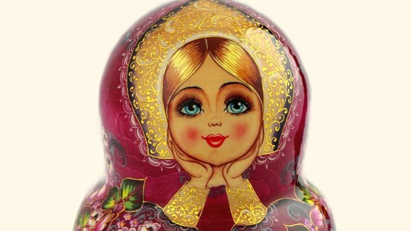 Лицо русской матрешки