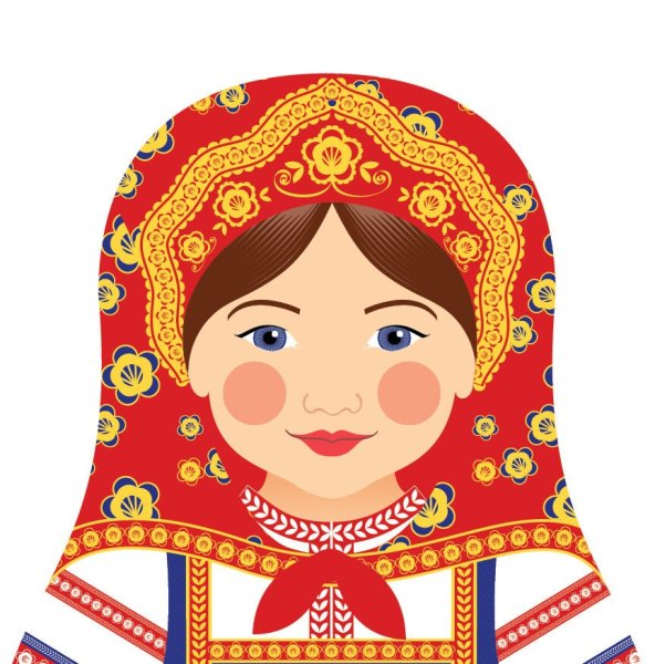 Лица с кокошниками для детей