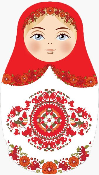 Лицо матрешки