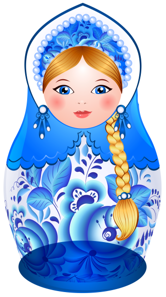 Лицо куклы матрешки