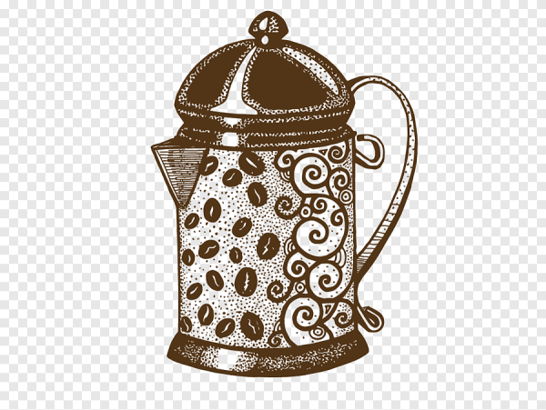 Кофейник вектор