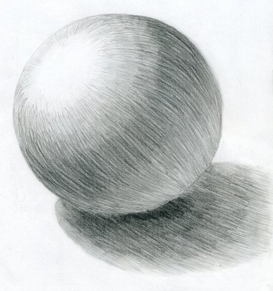 Шар Светотень штриховка