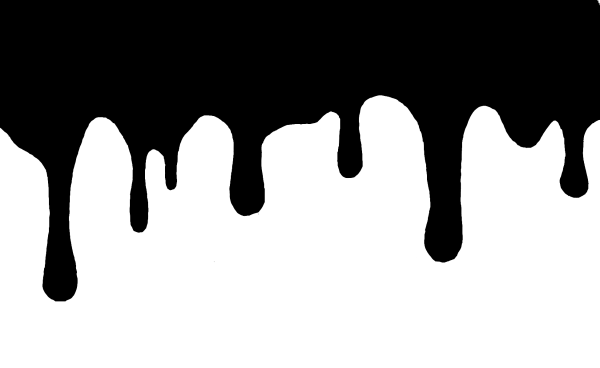 Подтеки на черном фоне
