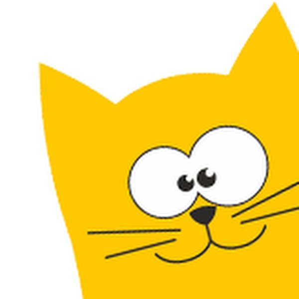 Мультяшка желтый кот