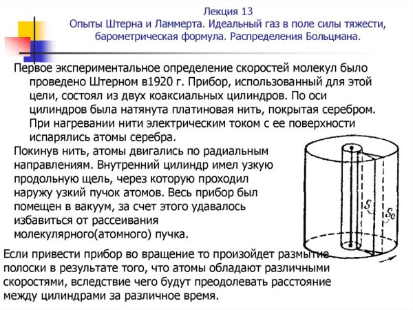 Опыт Штерна схема установки