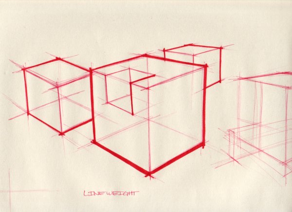 Рисование кубиков в перспективе