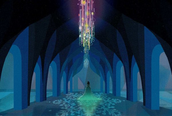 Ледяной дворец Эльзы внутри