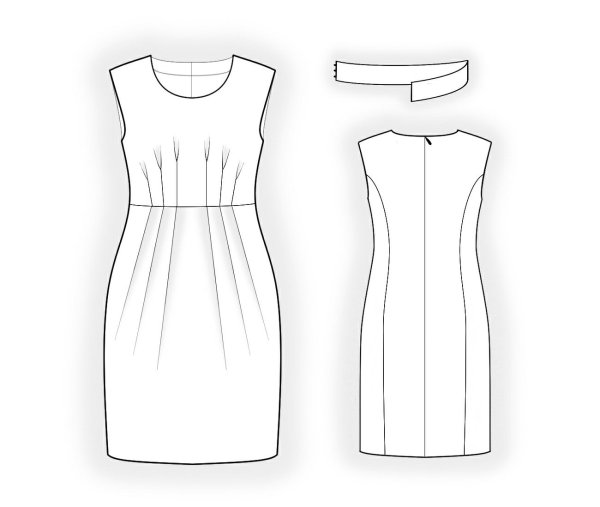 Платье раскраска для детей