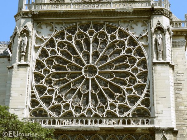 Окно роза в соборе Парижской Богоматери