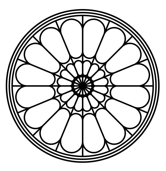 Готический витраж