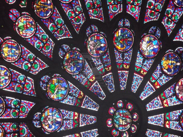 Амьенский собор окно роза