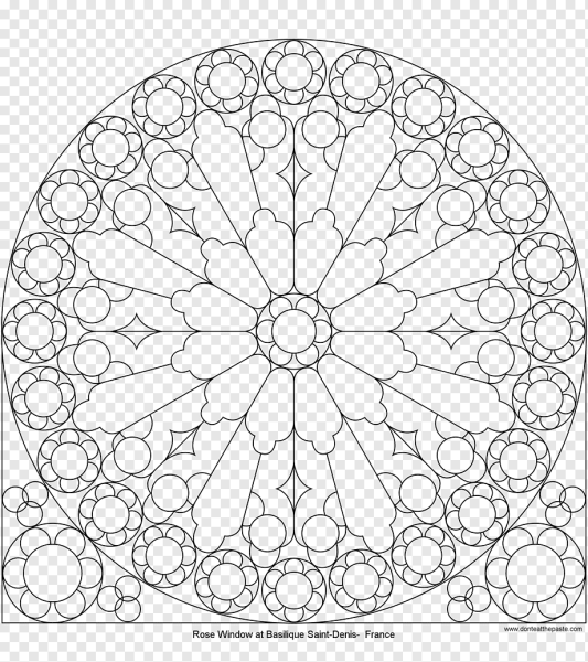 Готический витраж эскиз