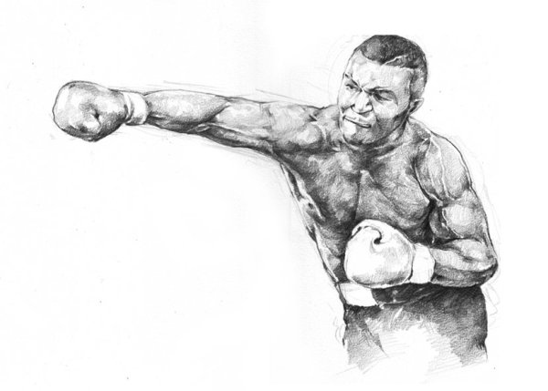 Карандашный картинки боксеров (46 фото)