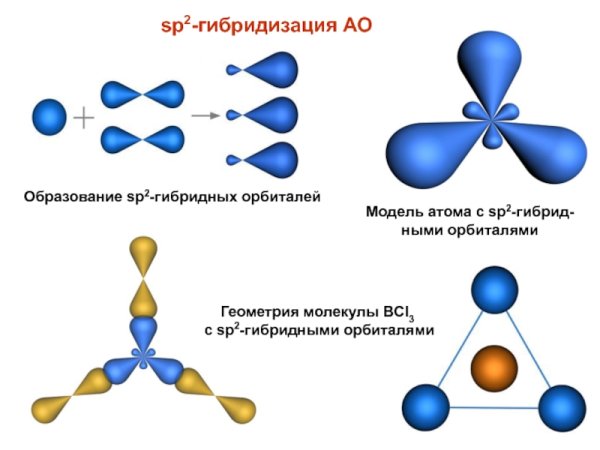 Гибридизация атомных орбиталей sp2
