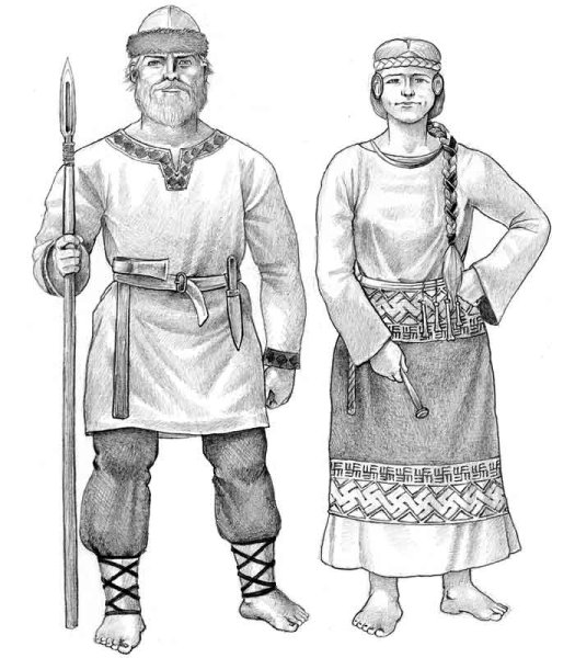 Одежда древних славян древней Руси