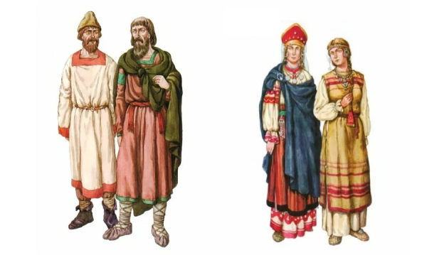 Одежда Киевская Русь 10 13 век