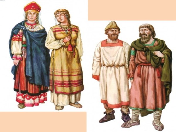 Одежда крестьян древней Руси 9-13 века
