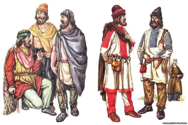 Одежда древней Руси 9-11 века