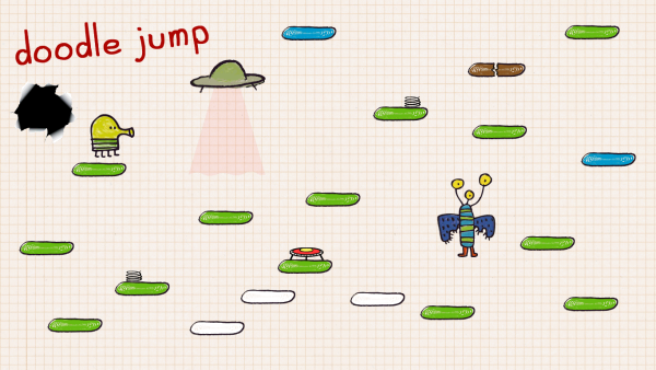 Doodle Jump с прозрачным фоном