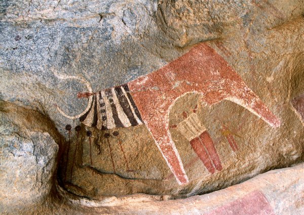 Росписи. Пещера Комбарель. Франция. Палеолит.