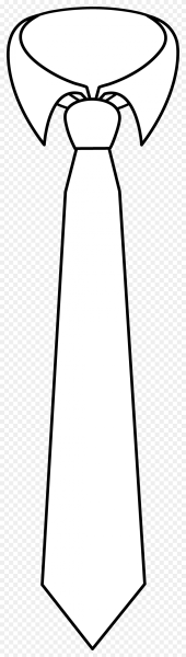 Галстук контур