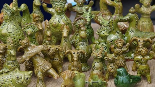 Керамические свистульки Костромской промысел