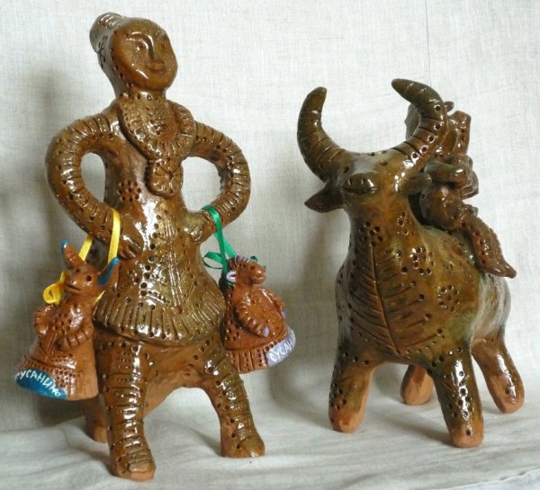 Петровская глиняная игрушка Кострома