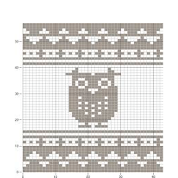 Сова жаккард схема